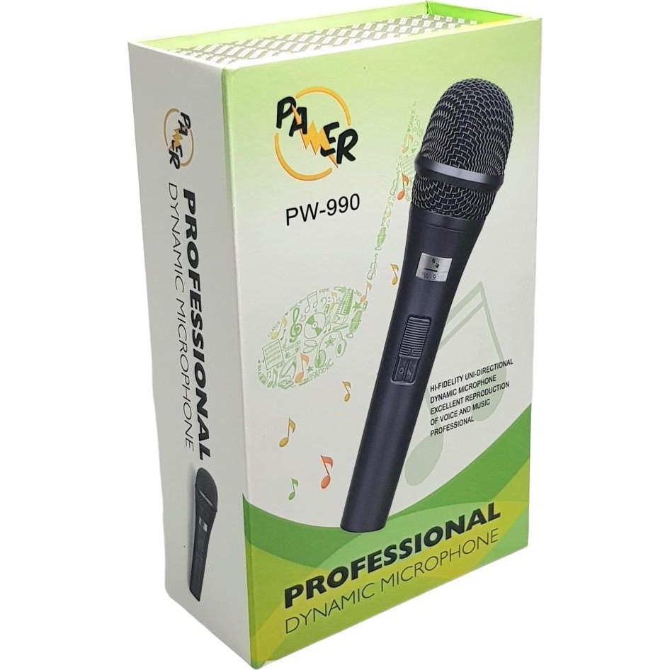Pawer PW-990 Profesyonel El Tipi Mikrofon 5 mt Kablolu Müzik Aletleri Fiyatı