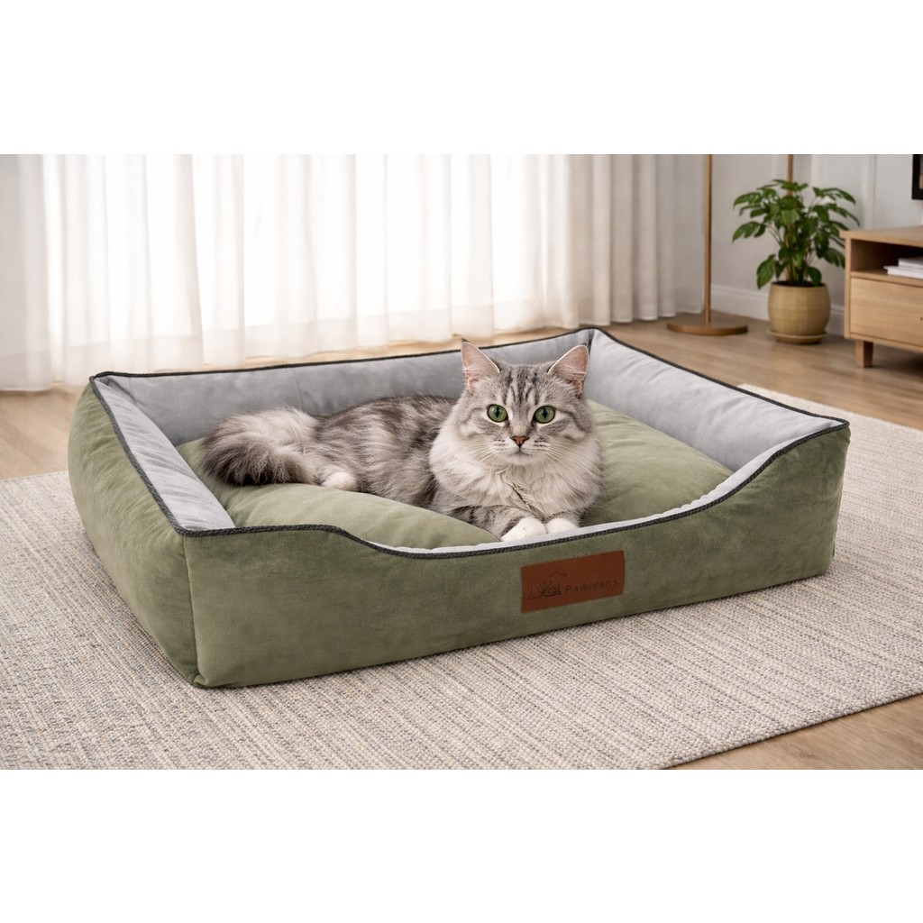 Pawiyans Üst Kalite Kedi-Köpek Yatağı. Kaydırmaz Taban ,yıkanabilir Kılıf 2 FERMUARLI,%100 Elyaflı. - Çağla Yeşili - 54 x 69 cm SSD / Solid State Drive Fiyatı