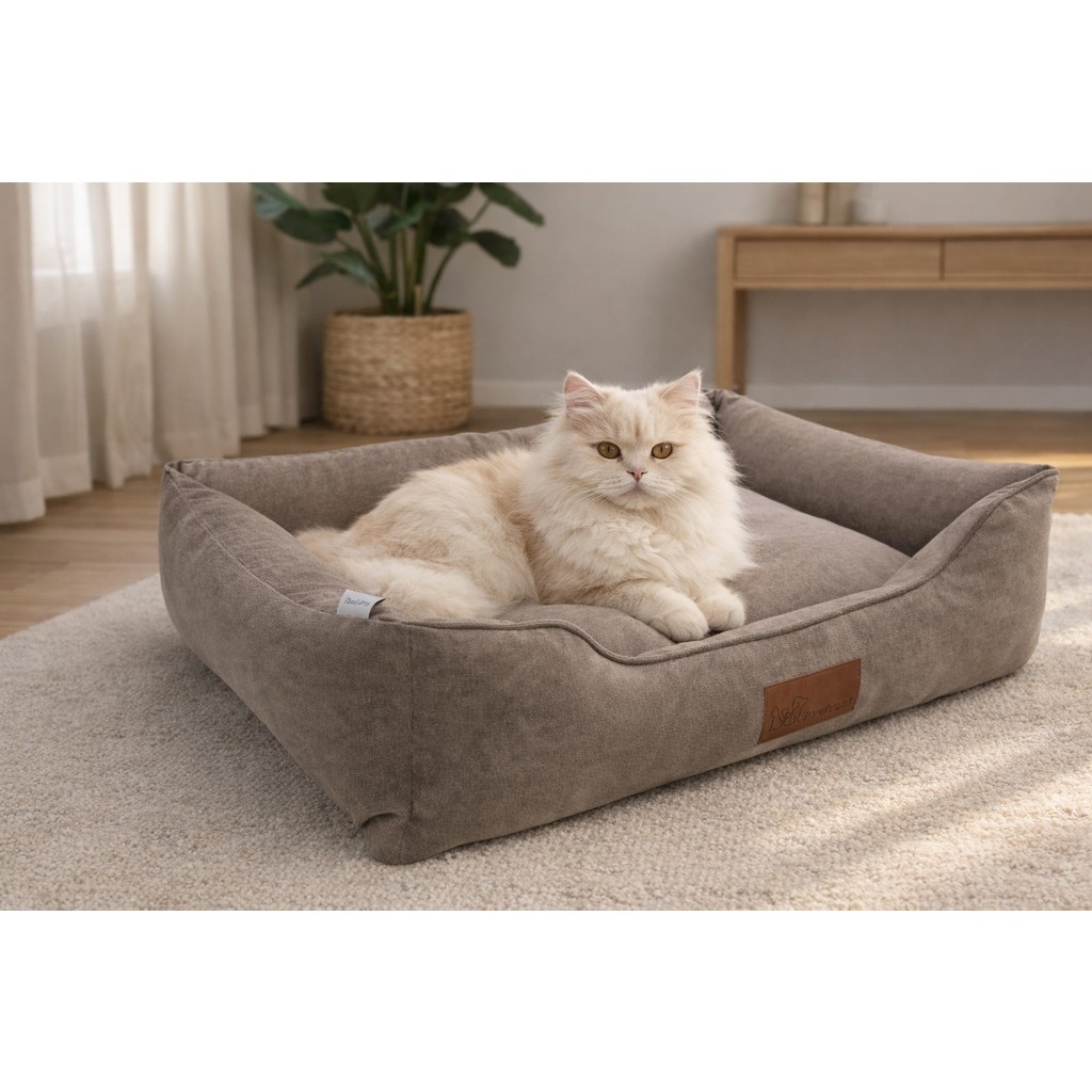 Pawiyans Üst Kalite Kedi-Köpek Yatağı. Kaydırmaz Taban ,yıkanabilir Kılıf 2 FERMUARLI,%100 Elyaflı. - Kahverengi - 71 x 84 cm SSD / Solid State Drive Fiyatı