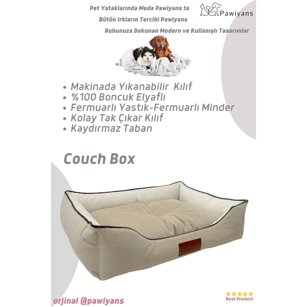 Pawiyans Üst Kalite Kedi-Köpek Yatağı. Kaydırmaz Taban ,yıkanabilir Kılıf 2 FERMUARLI,%100 Elyaflı. - Krem - 54 x 69 cm SSD / Solid State Drive Fiyatı