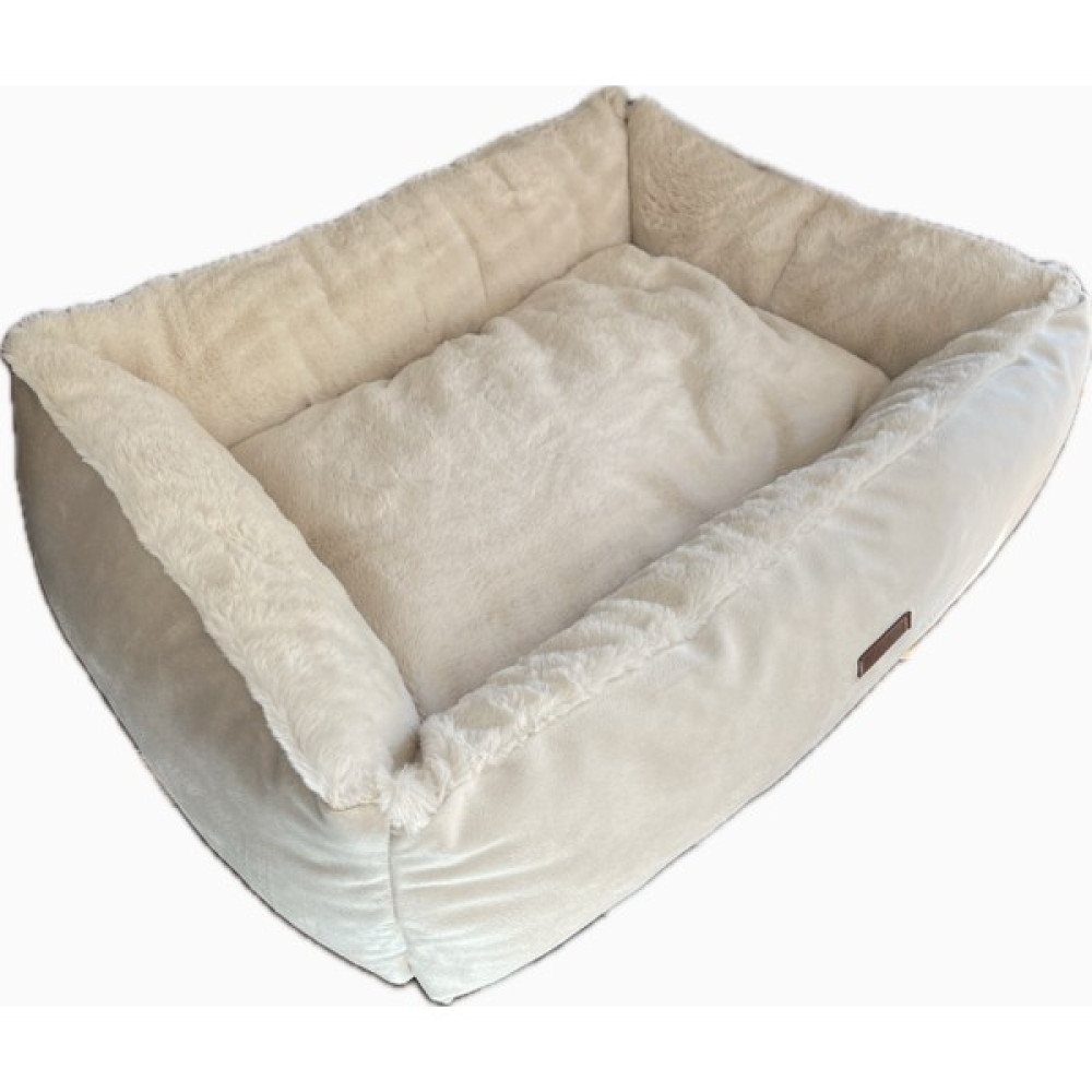 Pawland Tavşan Tüyü Peluş Orta ve Büyük Irk Köpek Yatağı Krem 80*60CM - 80 x 60 cm Oto Boyaları Fiyatı