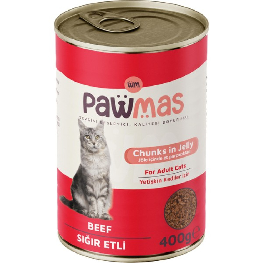 Pawmas Sığır Etli Yetişkin Kedi Konservesi 400 gr Evcil Hayvan Ürünleri Fiyatı