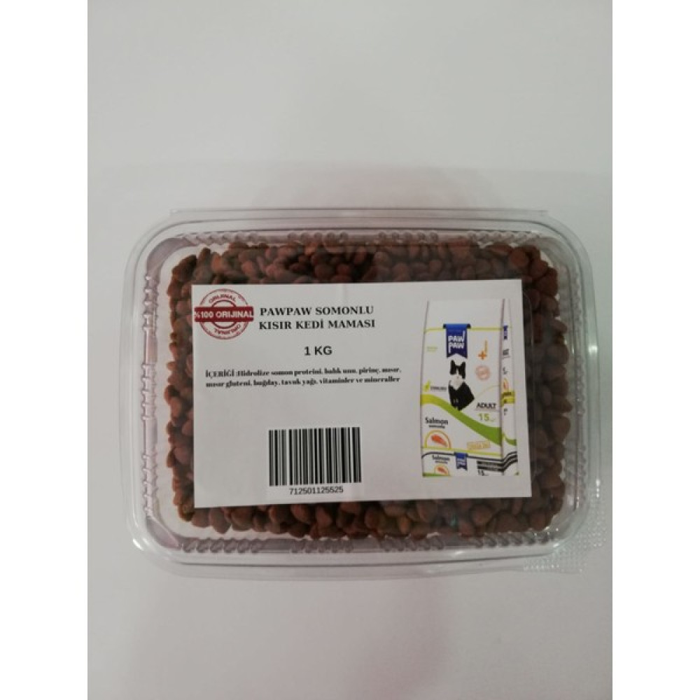 Pawpaw Somonlu Kısır Açık Kedi Maması 1 kg - kısır kedi maması Evcil Hayvan Ürünleri Fiyatı