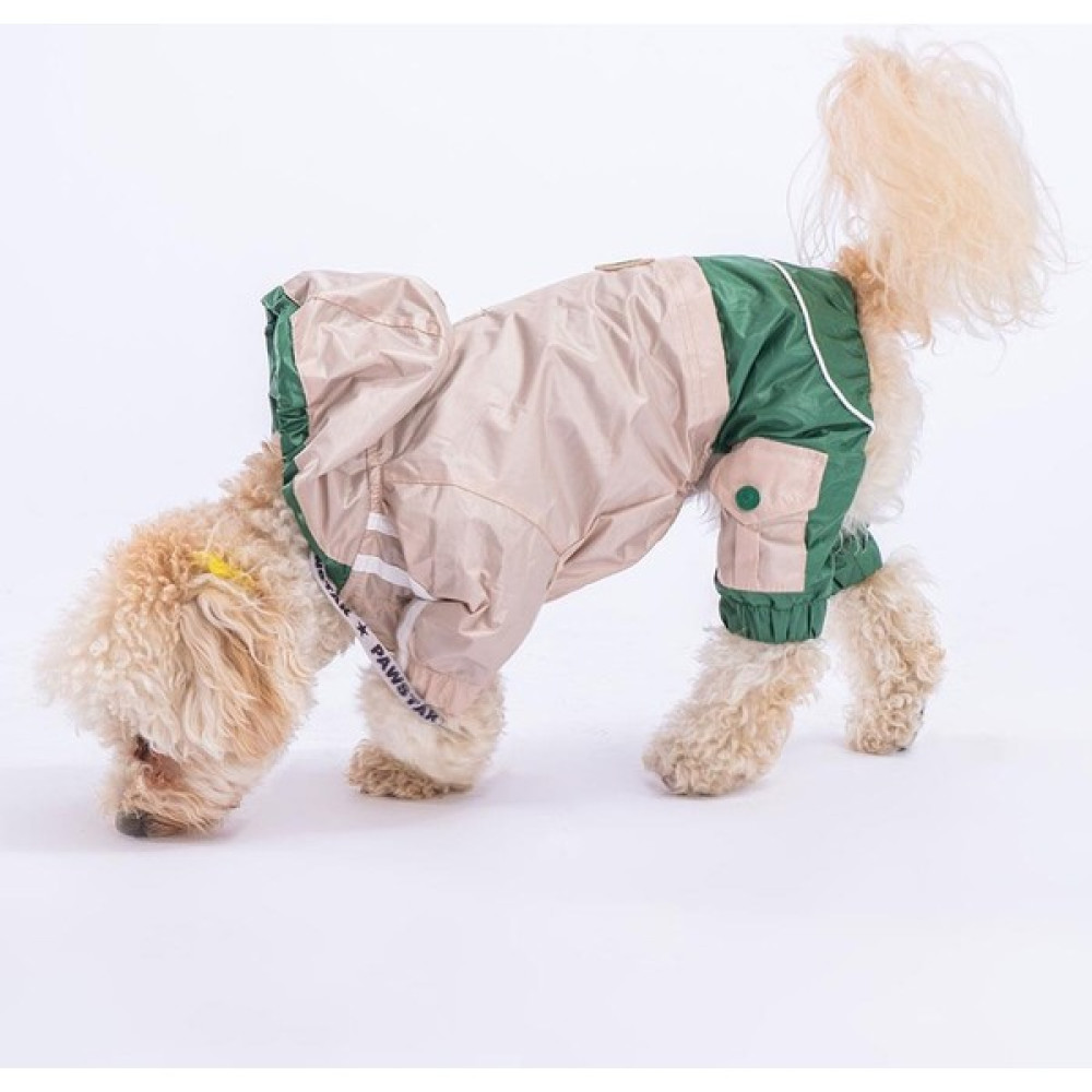 Pawstar Bicolor Bej - Yeşil Polarlı Su Geçirmez Küçük Irk Köpek Yağmurluk Tulum - M Evcil Hayvan Ürünleri Fiyatı