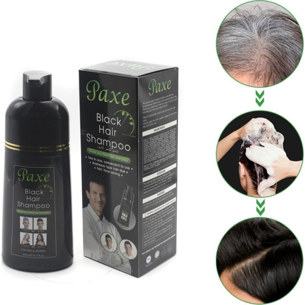 Paxe Black Hair Shampoo Beyaz Kapatıcı Şampuan Siyah Renk 400 ml Büyük Boy Şampuan ve Saç Kremi Fiyatı