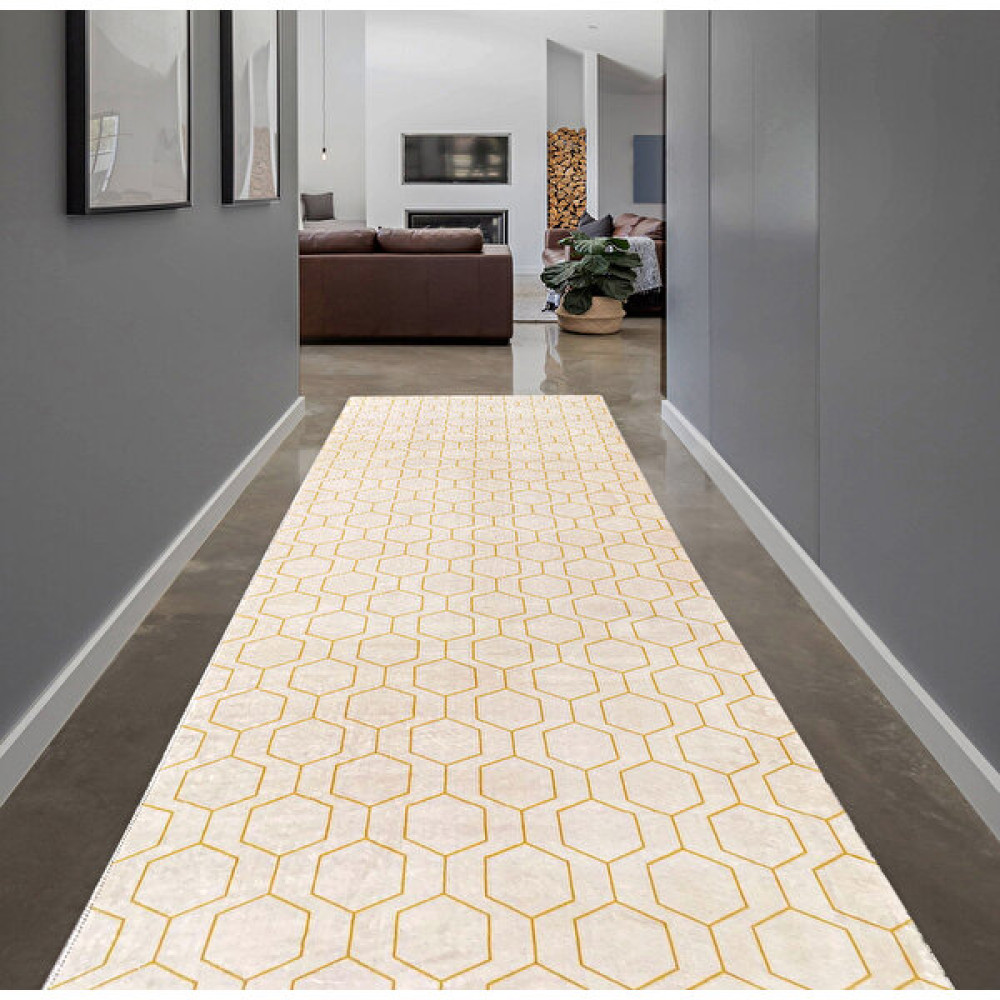 Payidar Yıkanabilir Kaymaz Taban Kesme Yolluk 025 - 120 x 210 cm - Bej Yolluk Fiyatı