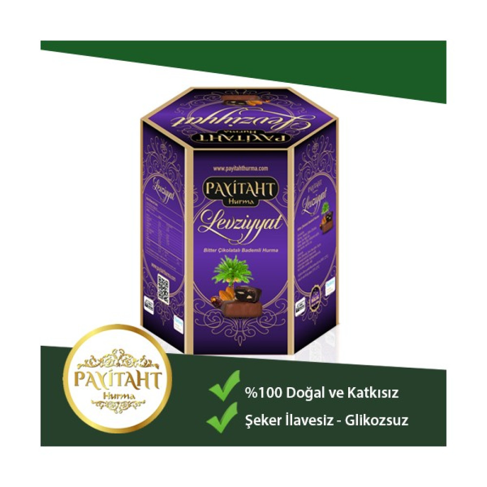 Payitaht Hurma Bitter Çikolatalı Bademli Hurma 500 gr Diğer Fiyatı