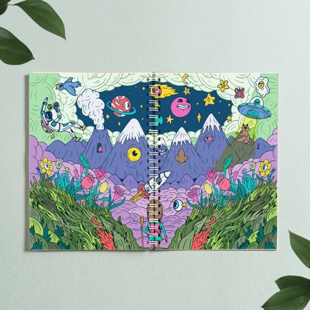 Paytak Moda A5 Helloween Tasarım Çizgisiz Spiralli 96 Yaprak Defter PYTKDT307 Spiralli Defter Fiyatı