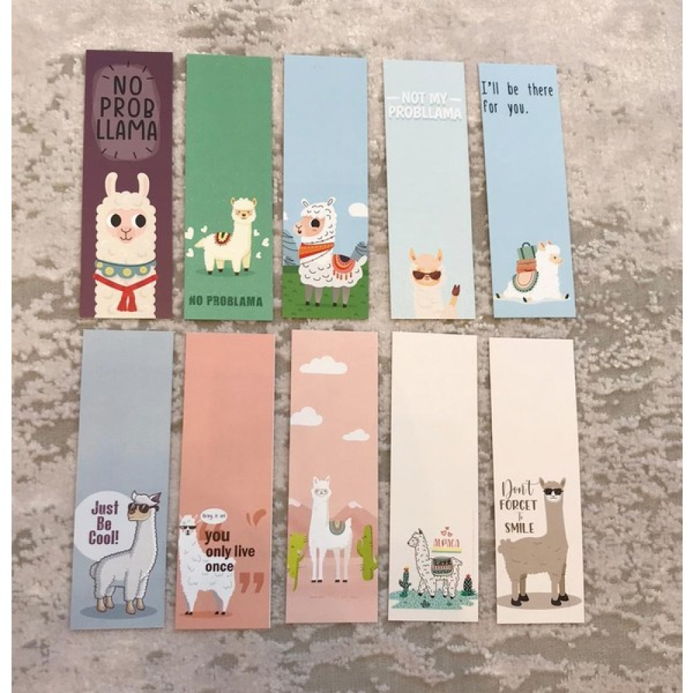 Paytak Moda PYTKKAYR0025 Lama Renkli Karışık Desenli Kitap Ayraç Seti 10'lu Defter & Kağıt Ürünleri Fiyatı