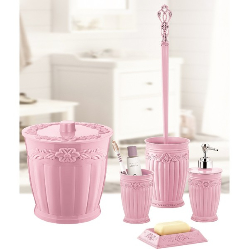 Pazar İstanbul House By House 5 Li Klozet Seti Pembe Banyo Aksesuarları Fiyatı