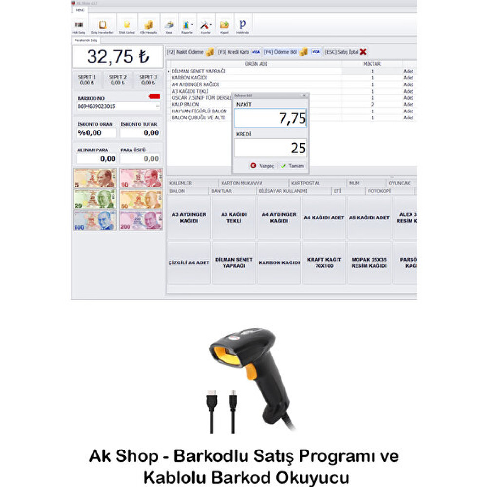Pazar Timi Barkod Satış Sistemi & Market Programı Yazıcılar Fiyatı