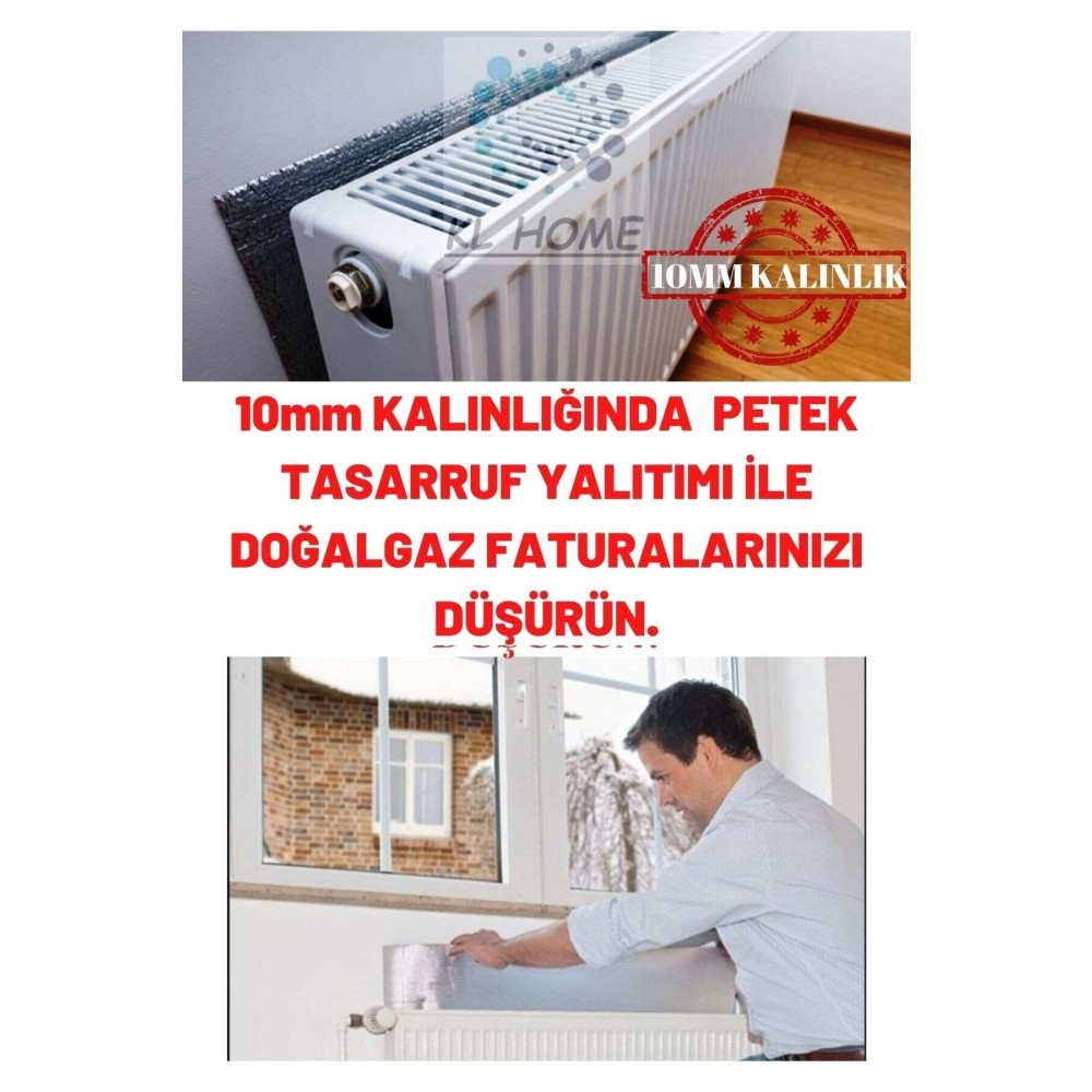 Pazarana 6adet 10mm Kalınlık Tasarruf Için Kalorifer Petek Arkası Isı Yalıtım Levha Doğalgaz Faturanı Düşür Dış Cephe Yalıtım Malzemeleri Fiyatı