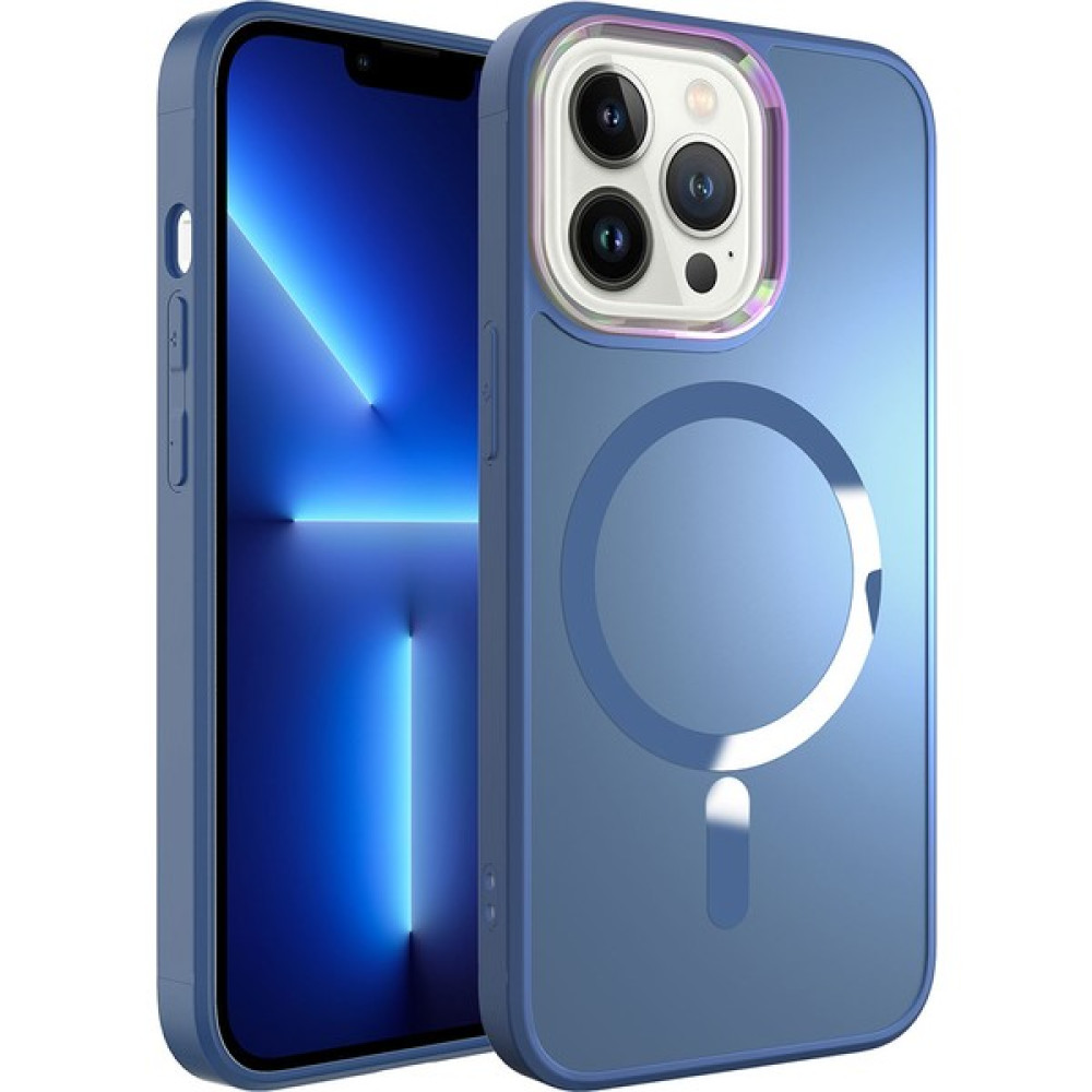 Pazarplus iPhone 12 Pro Uyumlu Magsafe Wireless Şarj Özellikli Pazarplus Stil Kapak - Sierra Mavi - Sierra Mavisi Cep Telefonu Kılıfı Fiyatı