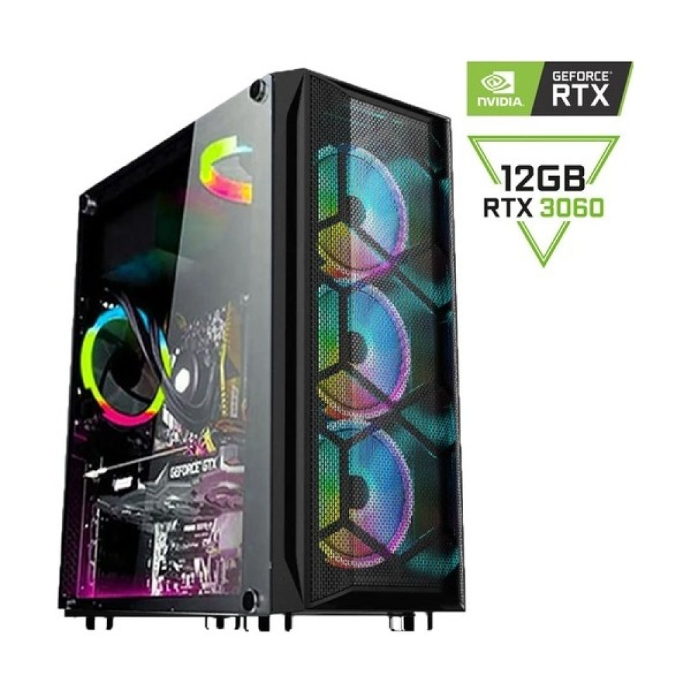 Pcbox Amd Ryzen 5 5500 / Rtx 3060 12GB / 16GB Ddr4 / 500 GB SSD / R5V1 / Gaming Masaüstü Bilgisayar Masaüstü Bilgisayar Fiyatı