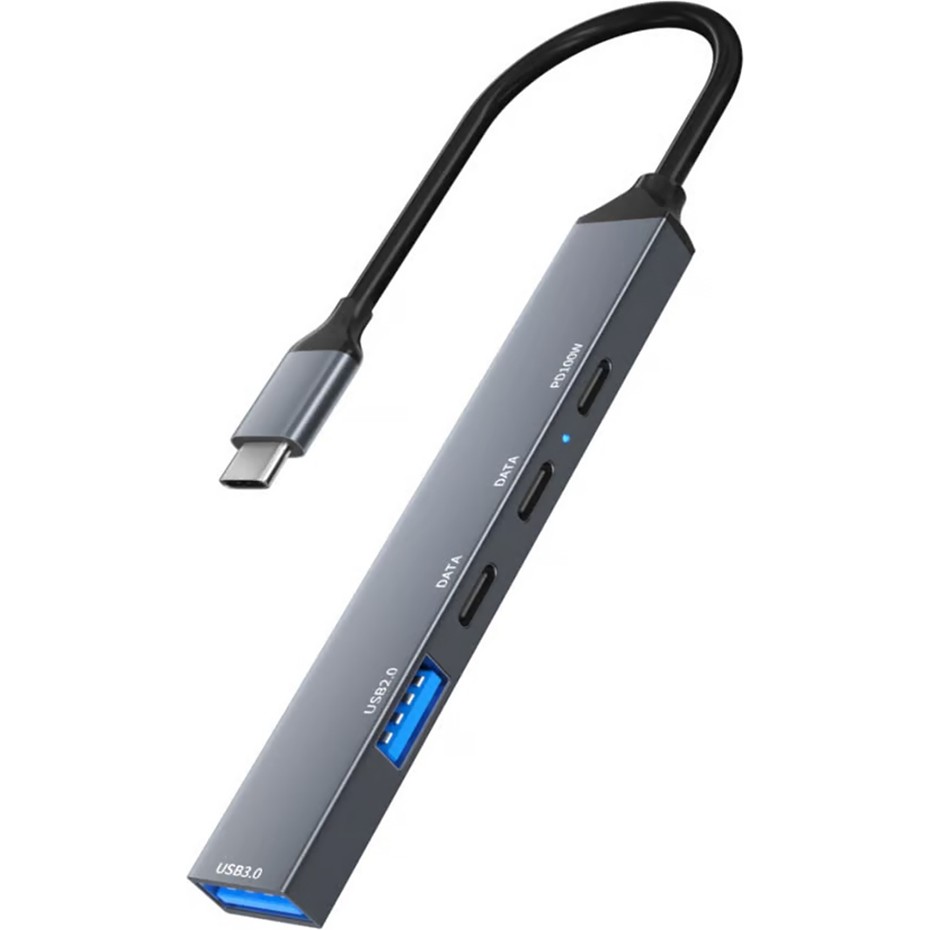 Pd 100W 5in1 Type-C To USB Çoklayıcı Çevirici Hub 5 Port / 2xusb / 3xtype-C Bilgisayar Çevirici ve Adaptörü Fiyatı