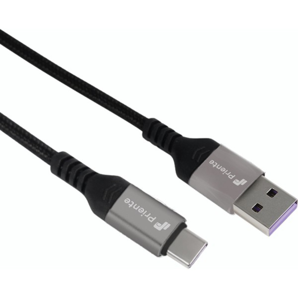 PD40CA 40W Örgülü Type-C To Usb-A Hızlı Data/şarj Kablosu 1.5 Metre (Priente Türkiye Garantili) - Gri - Siyah Bilgisayar Çevirici ve Adaptörü Fiyatı