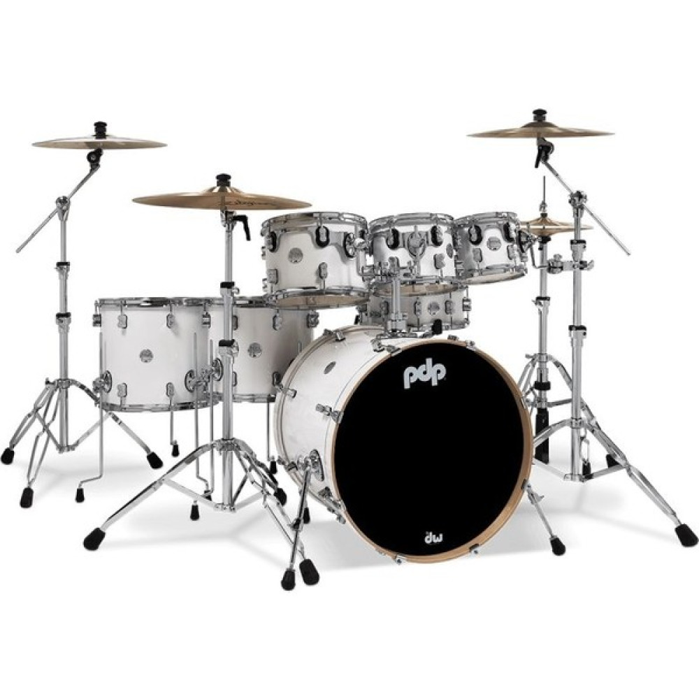 Pdp Drums Concept Akçaağaç 7-Parça 22" Akustik Davul (Pearlescent White) Vurmalı Çalgılar Fiyatı