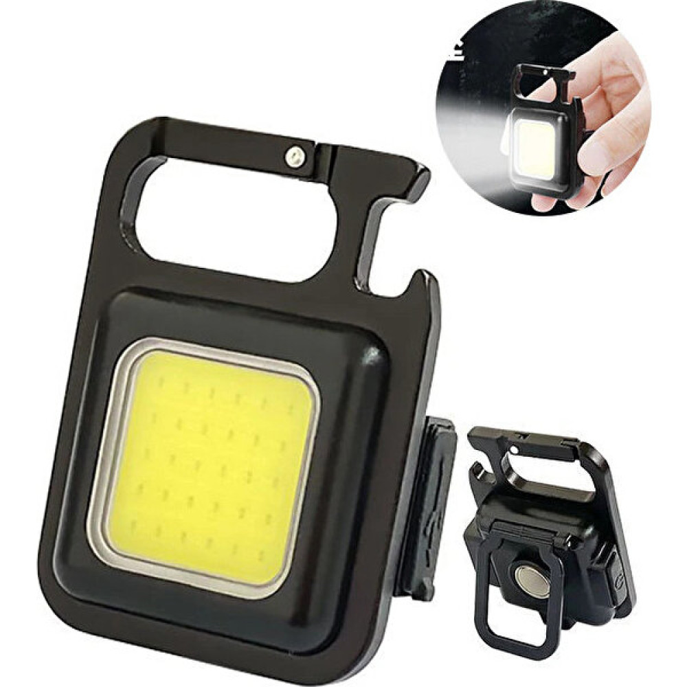 Peak Star Peakstar PS-6715 LED Anahtarlıklı Cep Boy Cob LED Metal Kasa Mıknatıslı Şişe Açacağı Usb’li Şarj Edilebilir El Feneri El Feneri Fiyatı