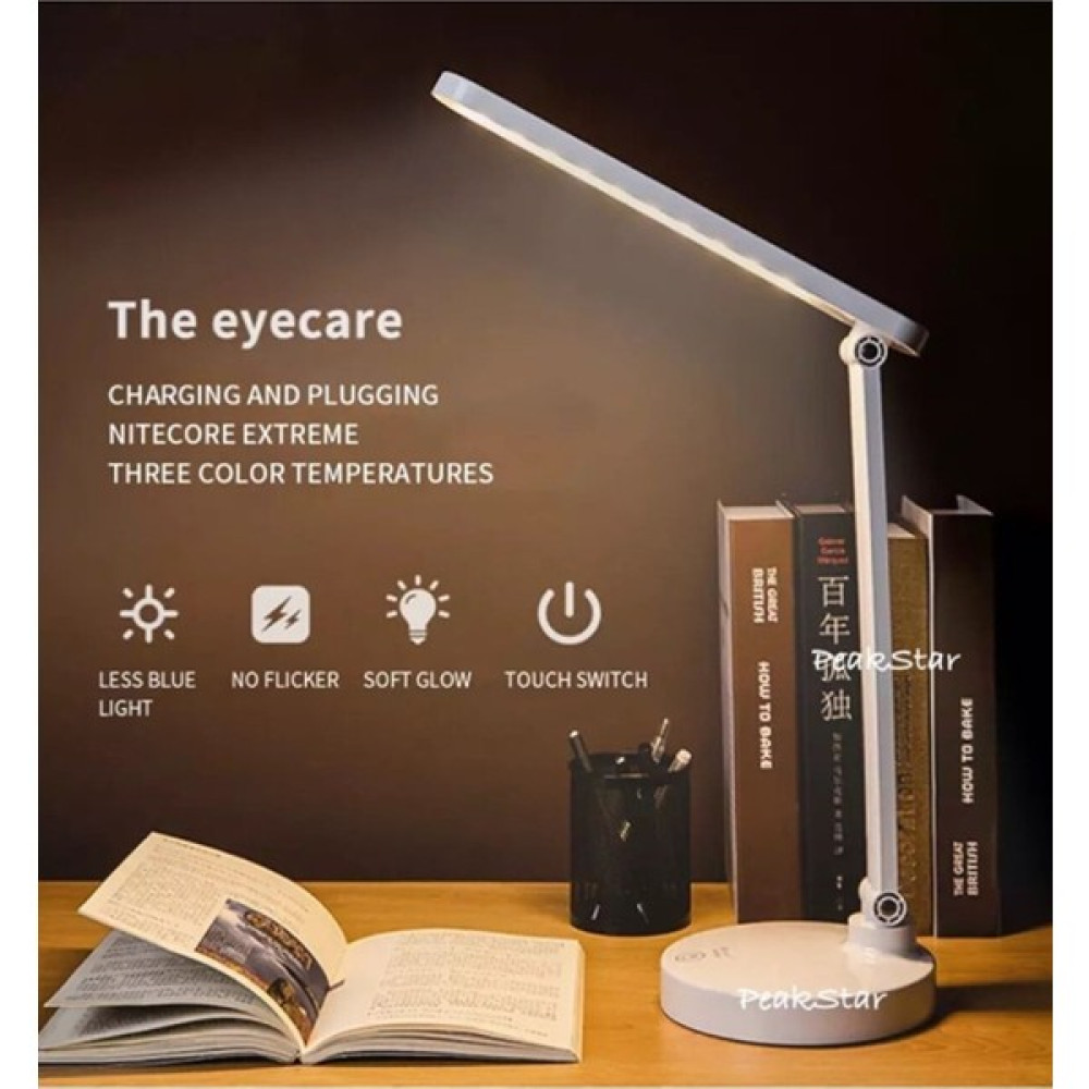 Peak Star Şarjlı Dokunmatik LED Masa Lambası Çalışma Okuma Işığı 3 Kademeli 40 Ledli USB Kablolu Masa Lamba - Beyaz Masa Lambası Fiyatı