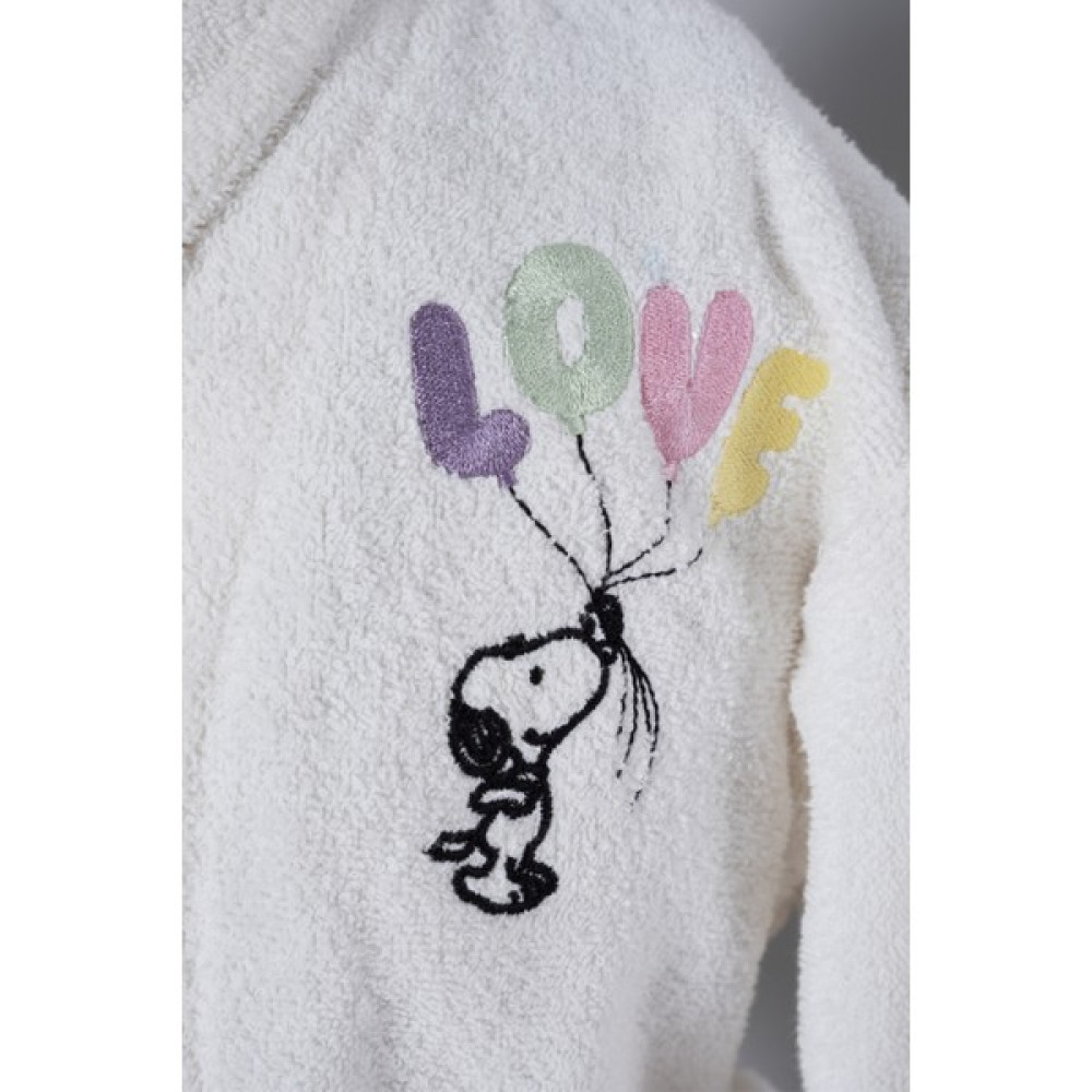 Peanuts By Karaca Home Love Offwhite Nakışlı Çocuk Bornoz Set 4-6 Yaş - 4 - 6 Yaş - Beyaz Bornoz Fiyatı