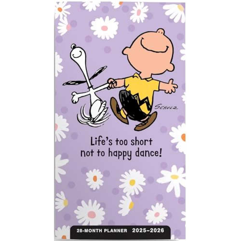 Peanuts Happy Dance: 2025-2026 28-Month Inspirational Pocket Planner