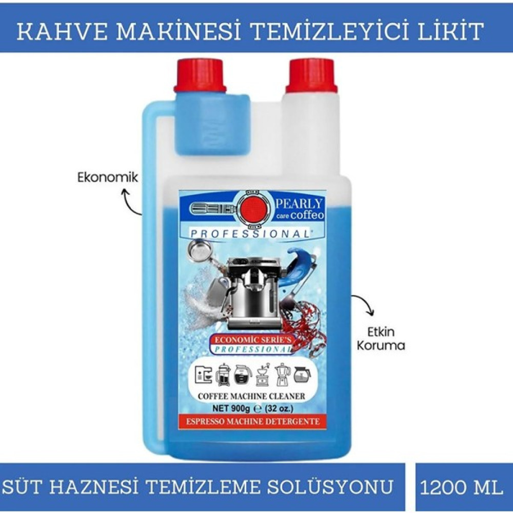 Pearly Care Coffeo Kahve Makinesi Temizleyici Süt Haznesi ve Süt Çubugu Temizleyici Sıvı 1200 ml Elektrikli Mutfak Aletleri Aksesuarı Fiyatı