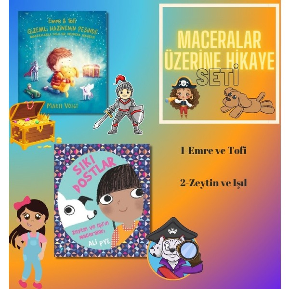 Pearson Çocuk Kitapları -Macera Hikayeleri (Sıkı Dostlar - Emre ve Tofi Gizemli Hazinenin Peşinde) Çocuk Öykü Fiyatı
