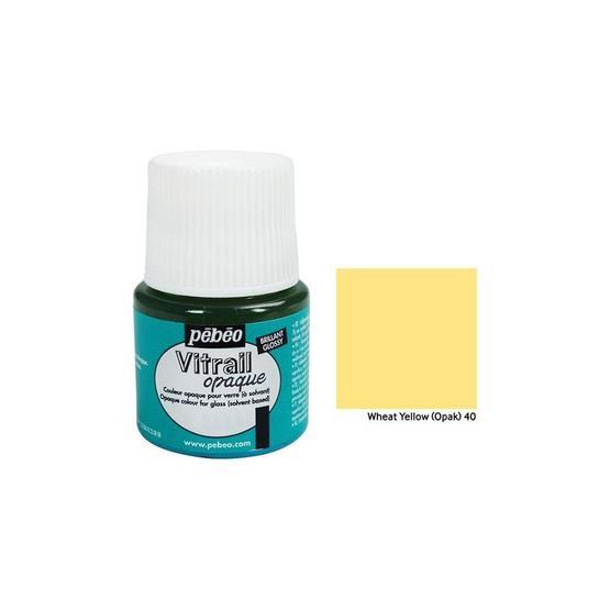 Pebeo 40 Buğday Sarısı 45 ml Vitrail Opak Cam Boyası