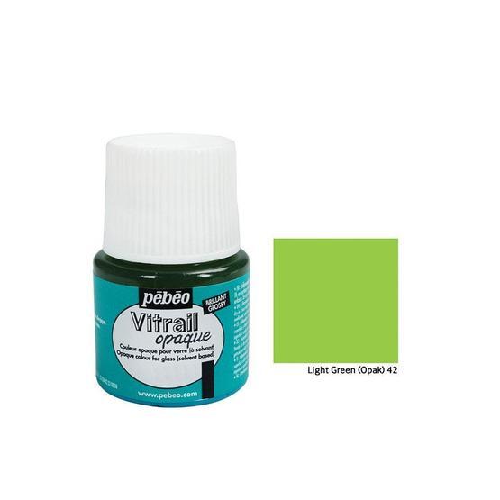 Pebeo 42 Açık Yeşil 45 ml Vitrail Opak Cam Boyası