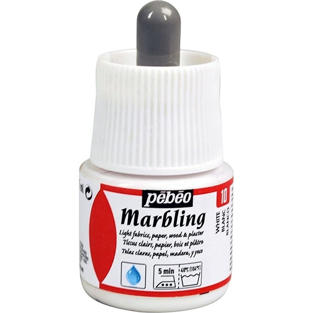 Pebeo Marbling Ebru Boyası 45ML 010 White Diğer Fiyatı