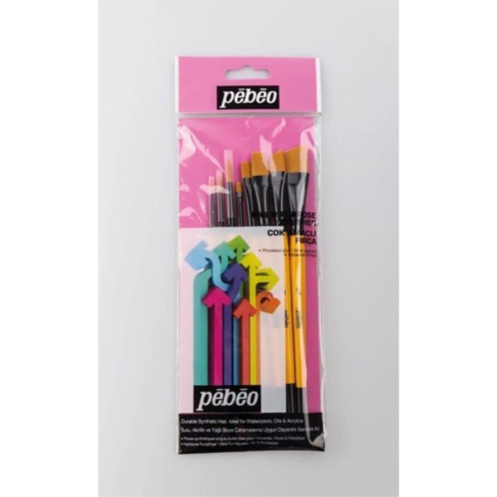 Pebeo Set-6 8'li Çok Amaçlı Fırça Seti 1-3-7-2-8-12-1/2-5/8 Fırça Fiyatı