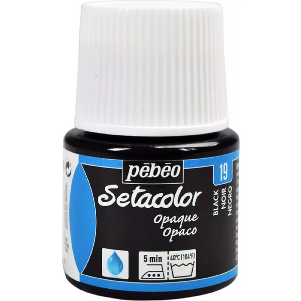 Pebeo Setacolor Light Fabrics Kumaş Boyası 45Ml N:19 Black - Siyah Sanatsal Malzemeler Fiyatı