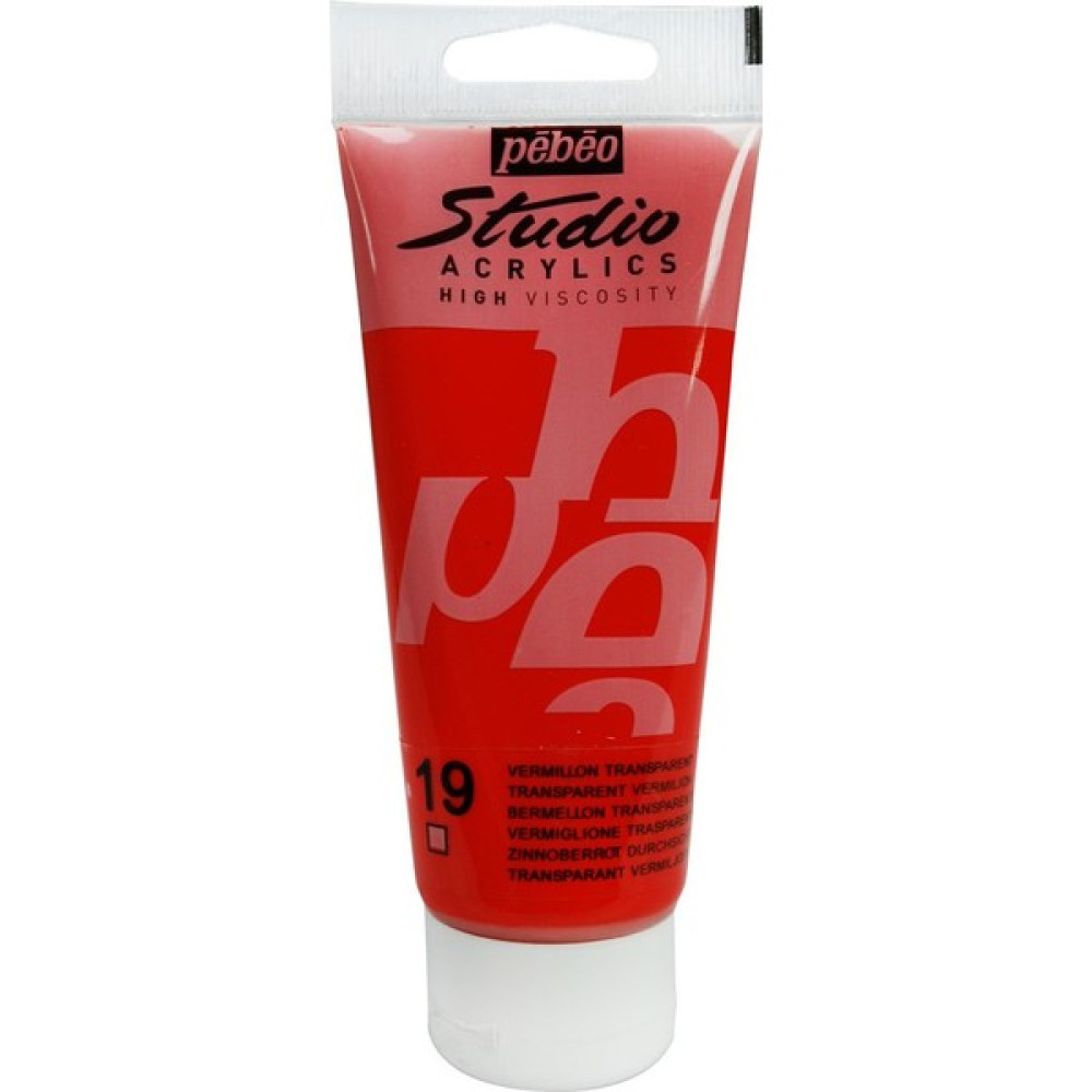 Pebeo Studio Akrilik Boya - Transparent Vermilion - 100ML - N:19 Akrilik Boya Fiyatı
