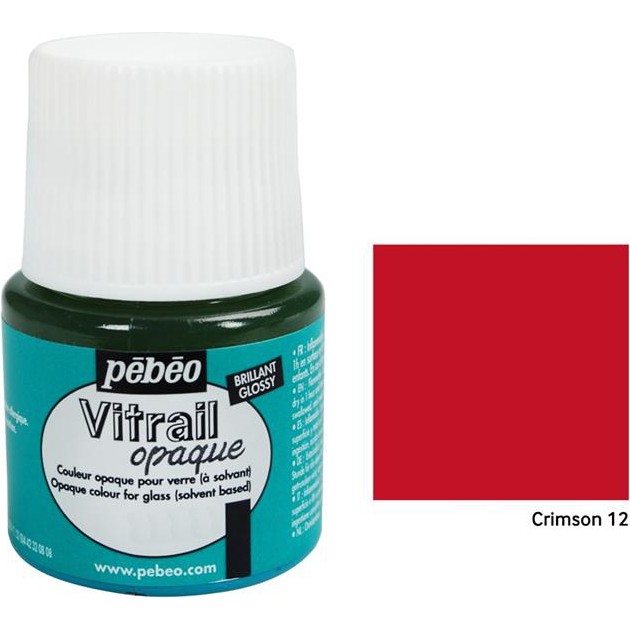 Pebeo Vitrail Cam Boyası 45Ml - 12 Crimson Diğer Fiyatı