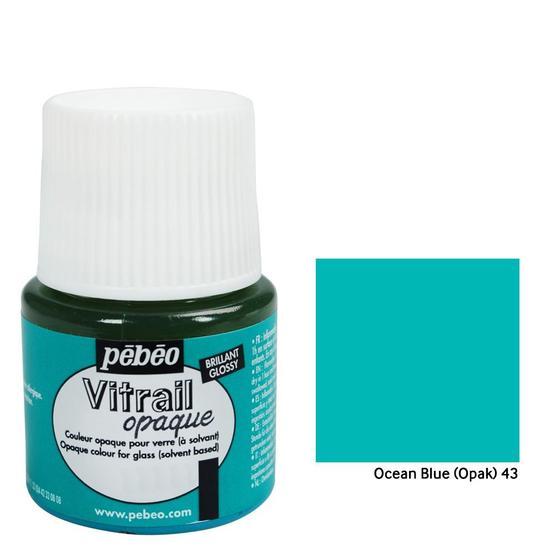 Pebeo Vitrail Ocean Blue 202546 45 ml Cam Boyası