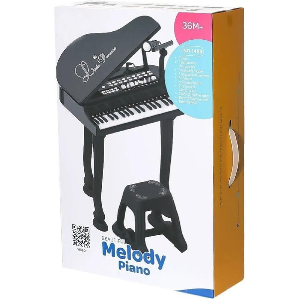Peda Toy 37 Tuşlu Mikrofonlu Büyük Boy Siyah Piyano Mp3 Çalarlı Piyano - Renkli Eğitici Oyuncak Fiyatı