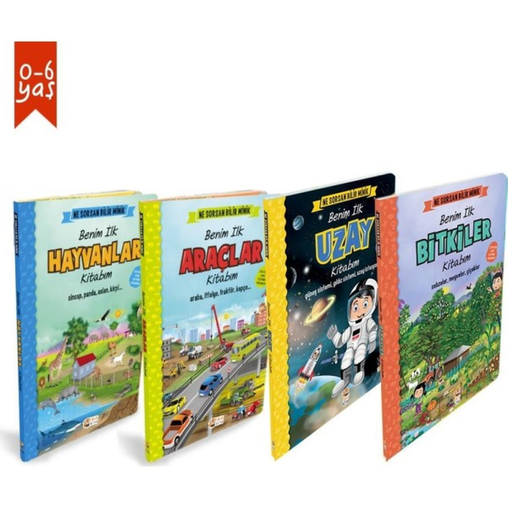 Pedagog Onaylı Benim İlk Kitaplarım Seti 4 Kitap Ciltli - Sacide Kafalı Okul Öncesi Eğitici & Öğretici Kitaplar Fiyatı