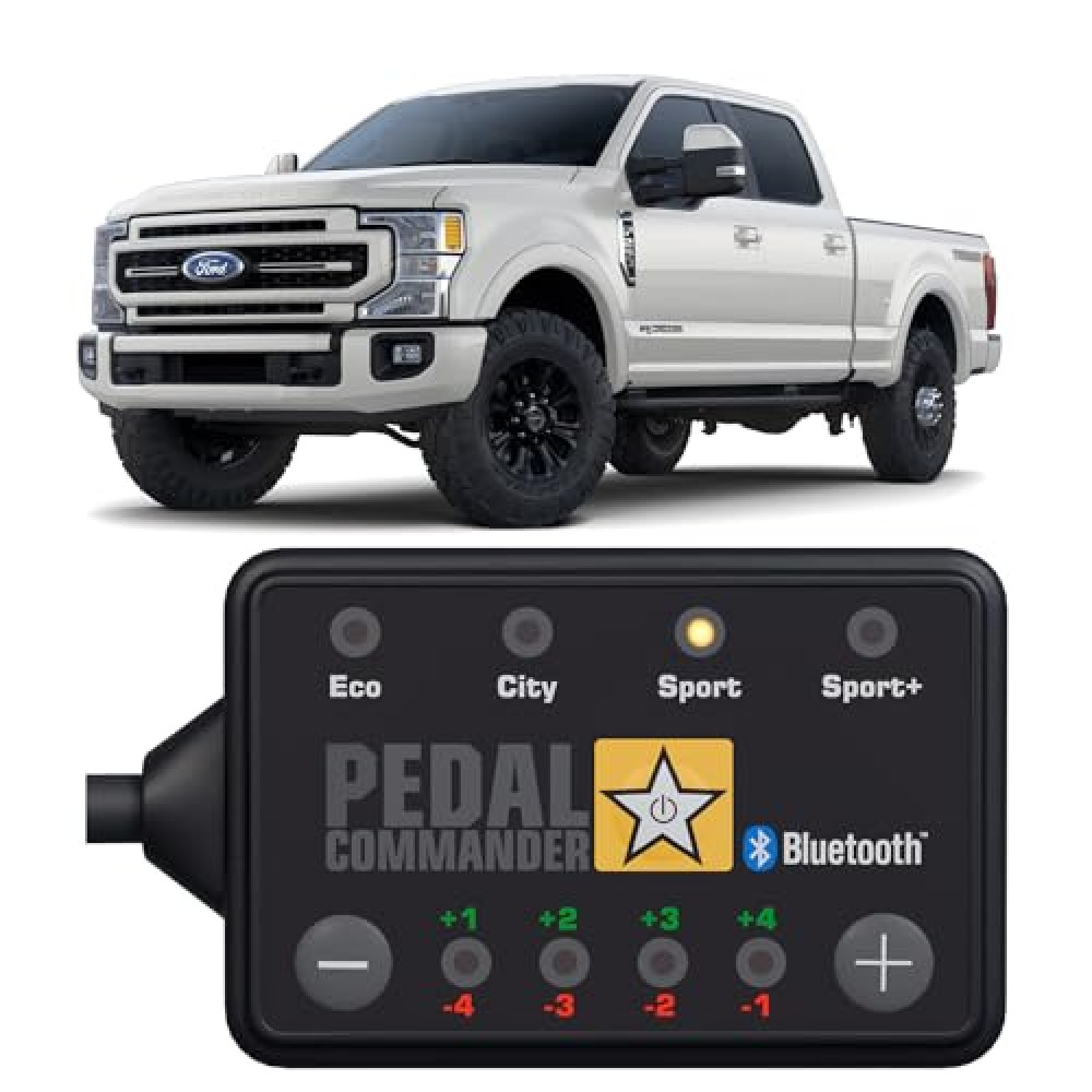 PEDAL COMMANDER for Ford F-250 2011-2024 Throttle Response Controller - 36 Drive 4-Mode, Plug And Play, Bluetooth, Anti-Theft Enabled, On-Road & Off-Road Performance Upgrades, Ford F-250 Accessories