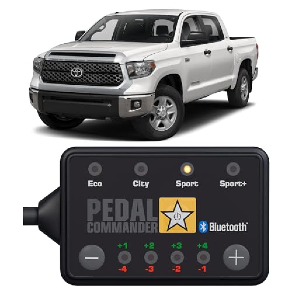 PEDAL COMMANDER for Toyota Tundra 2007-2021 Throttle Response Controller - Fits Base, SR, SR5, TRD Sport, Limited, 1794, Platinum, TRD Pro (4.0L, 4.6L, 4.7L, 5.7L) Toyota Tundra Accessories Upgrades