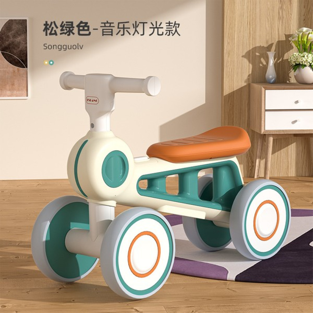 Pedallı Scooter Olmadan Çocuk Denge Arabası 1-13 Yaş Arası Çocuklar (Yurt Dışından) - Yeşil Açık Hava, Deniz ve Spor Oyuncakları Fiyatı