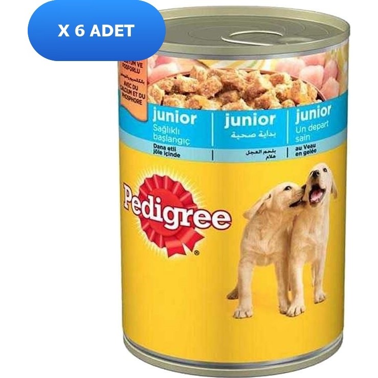 Pedigree Jöle Içinde Tavuklu Yavru Köpek Konservesi 400 gr (6 Adet) Diğer Fiyatı