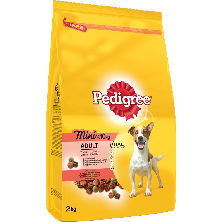 Pedigree Küçük Cins Biftekli ve Sebzeli Kuru Köpek Maması 2 Kg Yetişkin Köpekler İçin Vitalite Desteği Evcil Hayvan Ürünleri Fiyatı