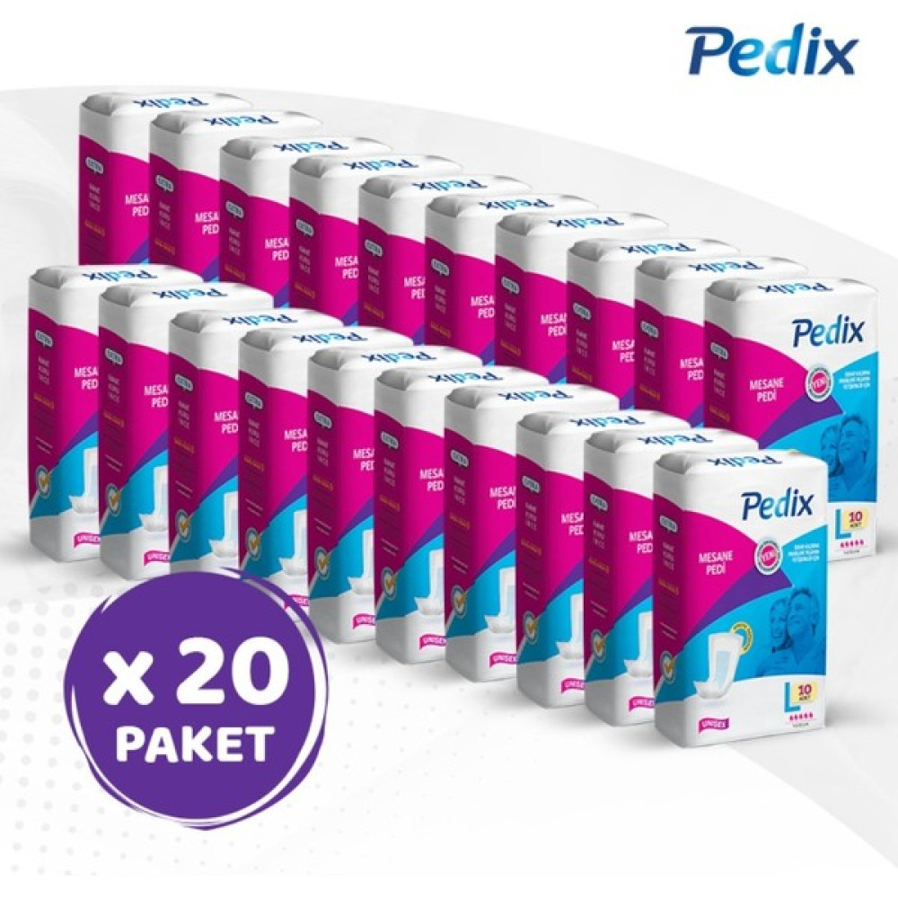 Pedix Mesane Pedi Büyük Boy Large (L) 10x20 200 Adet - L Hasta Bezleri ve Temizliği Fiyatı