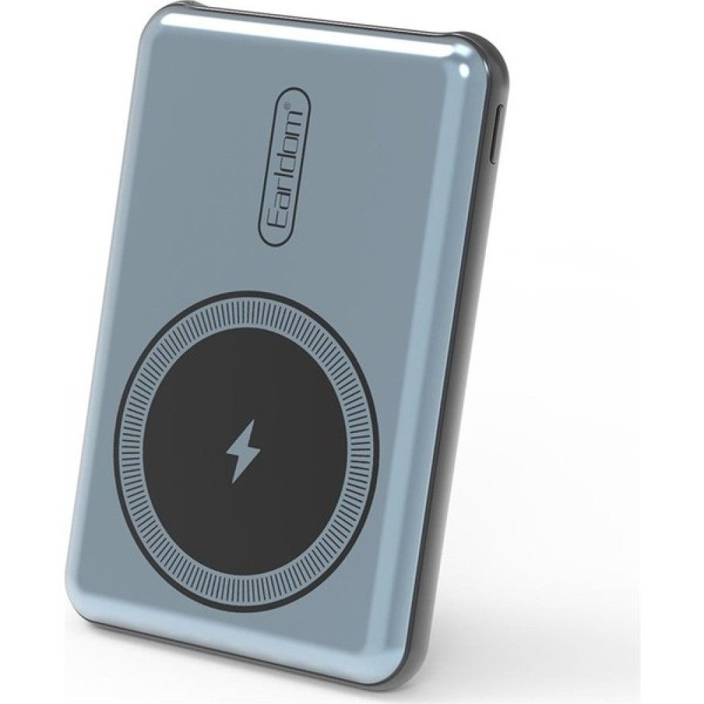 Peeq Earldom PD12 5.000 Mah 12W Kablosuz Şarjlı Pd Hızlı Şarj Magsafe Premium Powerbank - Mavi Taşınabilir Şarj Cihazı - Powerbank Fiyatı