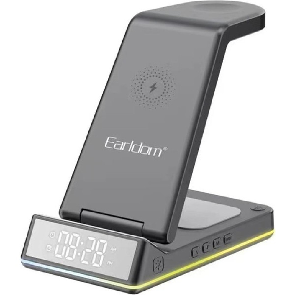 Peeq Earldom WC34 5in1 15W Dijital Saatli Magsafe Masaüstü Kablosuz Şarj Standı Cep Telefonu Şarj Cihazı Fiyatı