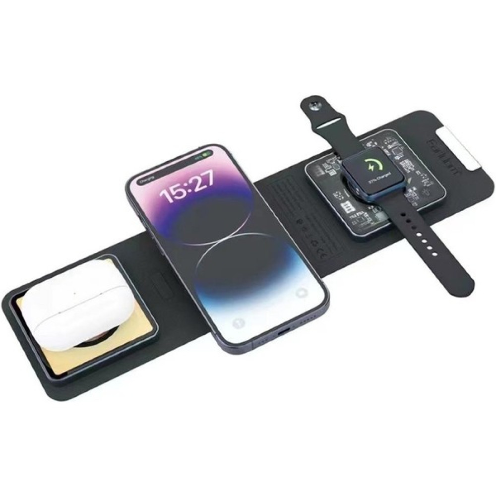 Peeq Earldom WC35 3in1 15W Magsafe Katlanabilir Masaüstü Kablosuz Şarj Standı Cep Telefonu Şarj Cihazı Fiyatı