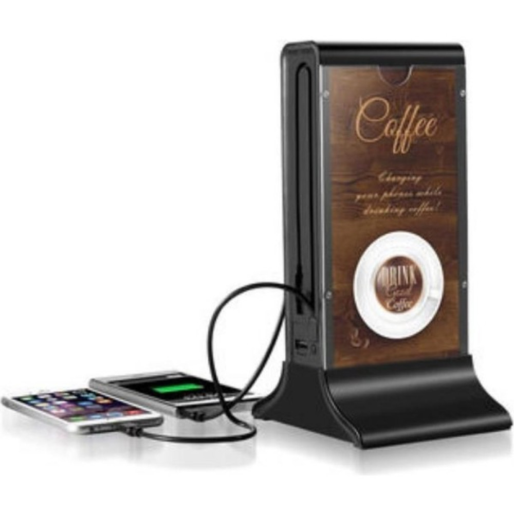 Peeq FYD-835A Restoranlar İçin Hızlı Şarj Olabilen Menü ve Masa Üstü Powerbank 40200 Mah - Mat Siyah Taşınabilir Şarj Cihazı - Powerbank Fiyatı