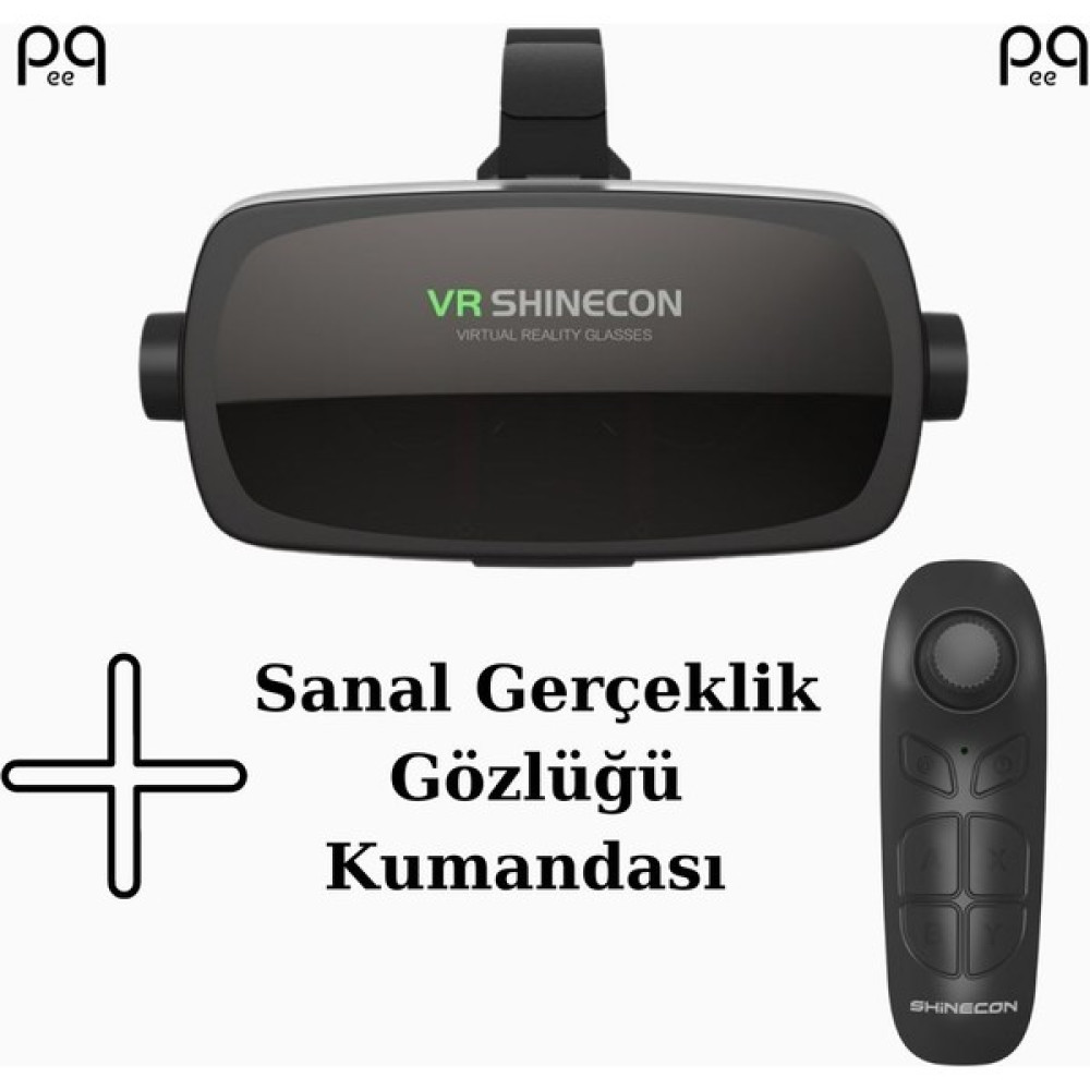 Peeq Shinecon Vr 3D Sanal Gerçeklik Gözlüğü SC-G07E 360° Görüş Açısı+ Sanal Gerçeklik Kumandası - Siyah Sanal Gerçeklik Gözlüğü Fiyatı