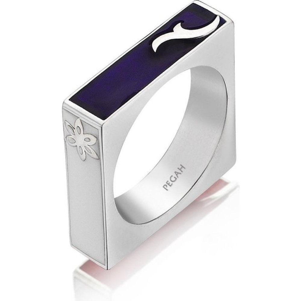 PEGAH jewellery Botte Kare Mineli Yüzük - Gümüş - 14 - 15 Numara Gümüş Yüzük Fiyatı