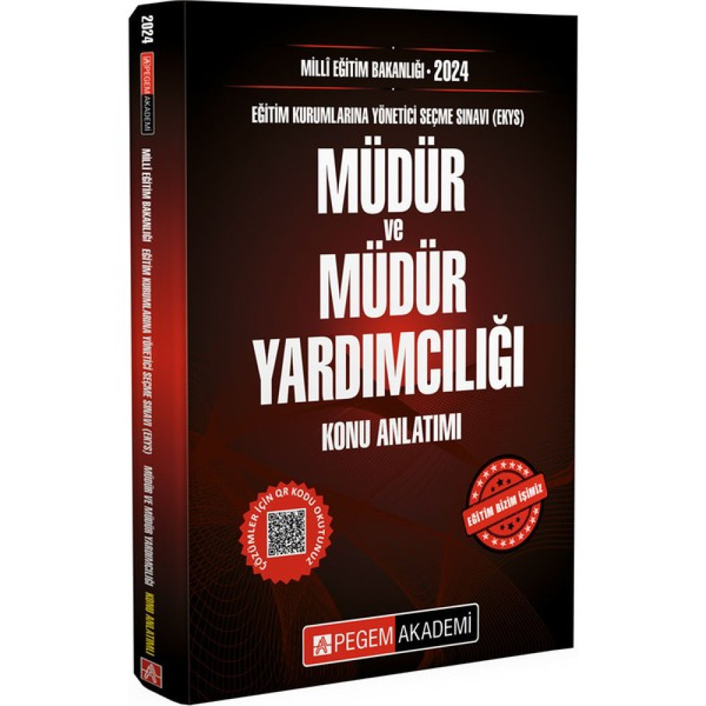 Pegem Akademi 2024 Milli Eğitim Bakanlığı (EKYS) Müdür Ve Müdür Yardımcılığı Konu Anlatımı Görevde Yükselme Sınavları Kitapları Fiyatı
